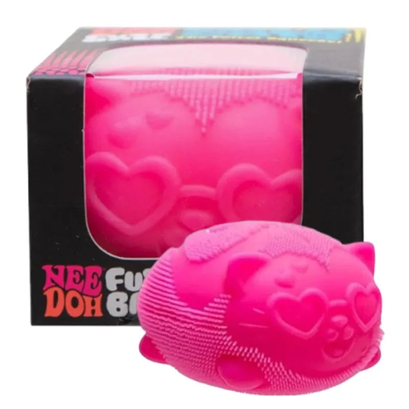 Cute Cat Shaped Stress Relieving Ball Fingertip Toy Pet Squeezing Small Soft Toy for Anxiety Relief