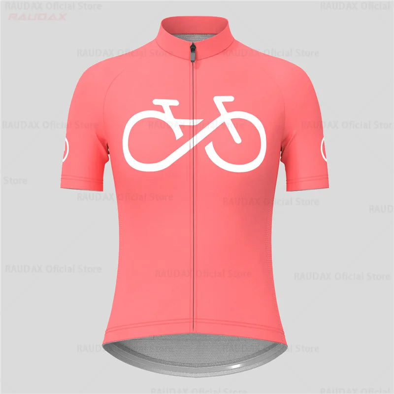 Women's Short Sleeve Cycling Jersey – Full Zip MTB Road Bike Shirt in 17 Colors, Sizes XS–4XL