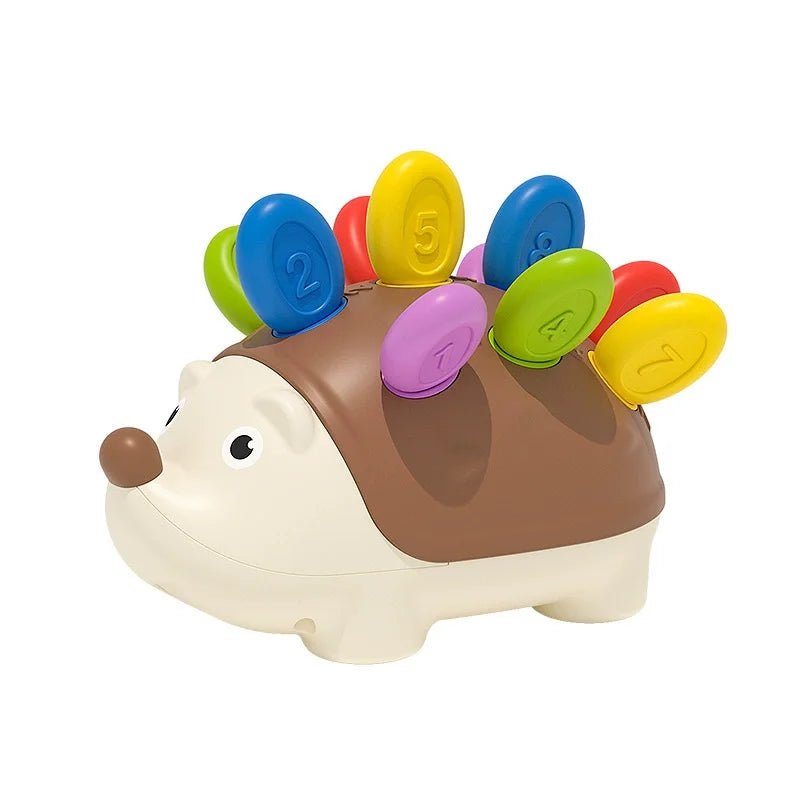 Montessori Sensory Hedgehog Toy | Fine Motor Skills Educational Travel Toy for Ages 1-4