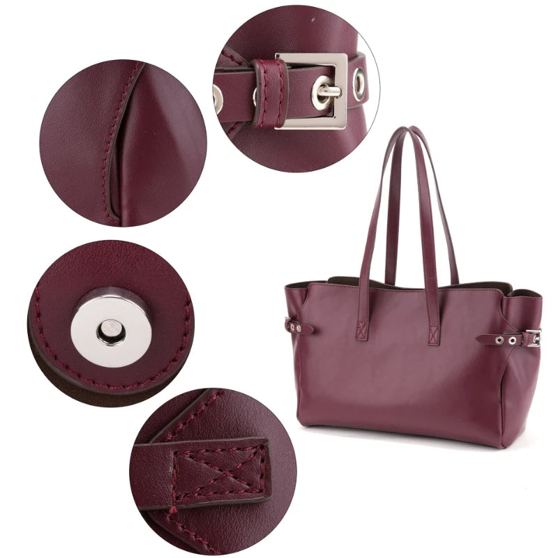 Women's Wing Style Tote Bag Set with Matching Purse