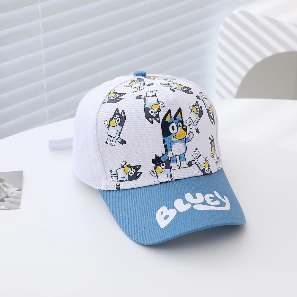 Bluey Kids Cap with Adjustable Velcro 100% Polyester Material Perfect for Spring/Summer Ideal Boy Hat for Sun Protection