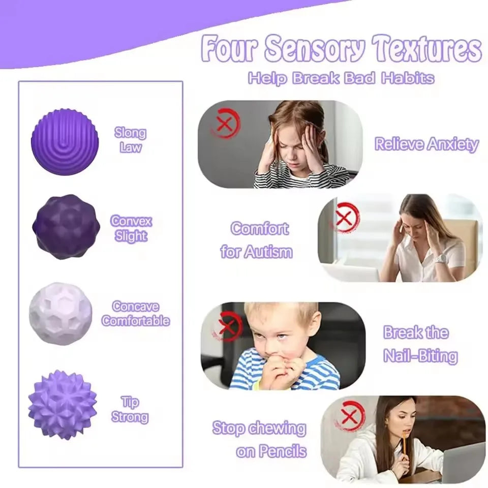 Silicone Sensory Magnetic Constructor Balls | Montessori Educational Toy | Magnetic Building Blocks | 3 Colors