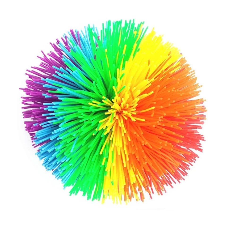 Stress Relief Anti-Stress Colorful Rainbow Fidget Sensory Ball Baby Stretchy Ball Bouncy Stress Balls Monkey Stringy Balls