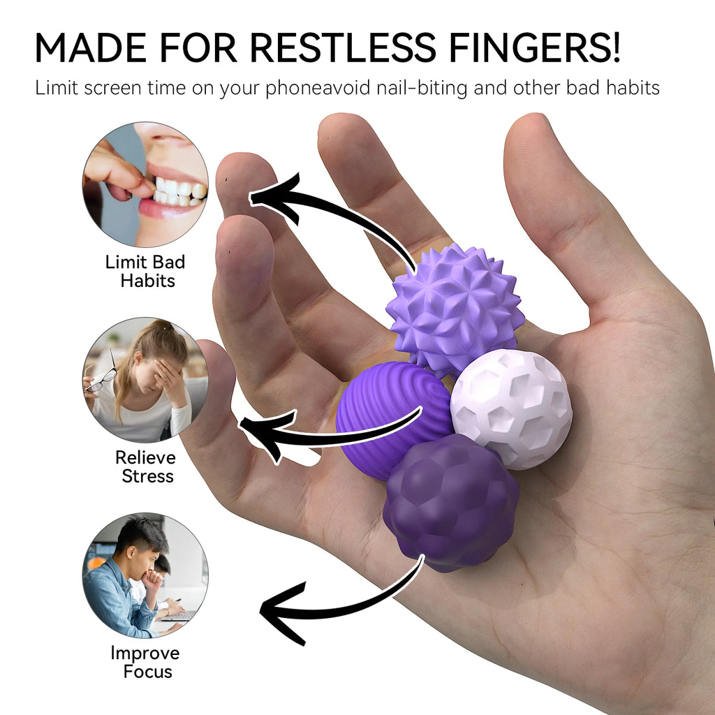 Silicone Sensory Magnetic Constructor Balls | Montessori Educational Toy | Magnetic Building Blocks | 3 Colors