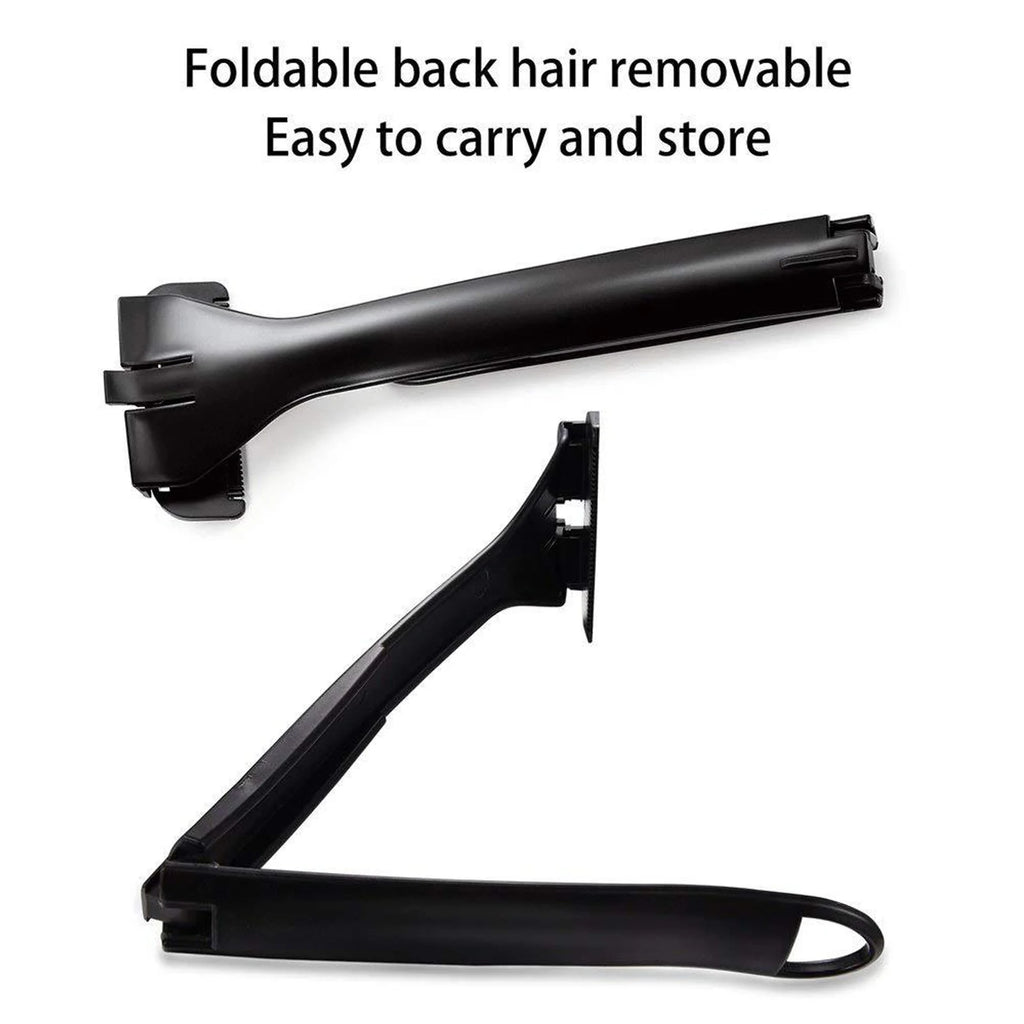 Back Cleaning Trimmer Back Trimmer Long Handle Foldable Comfy Back Cleaning Manual Back Trimmer for Men Manual Back Hair Trimmer