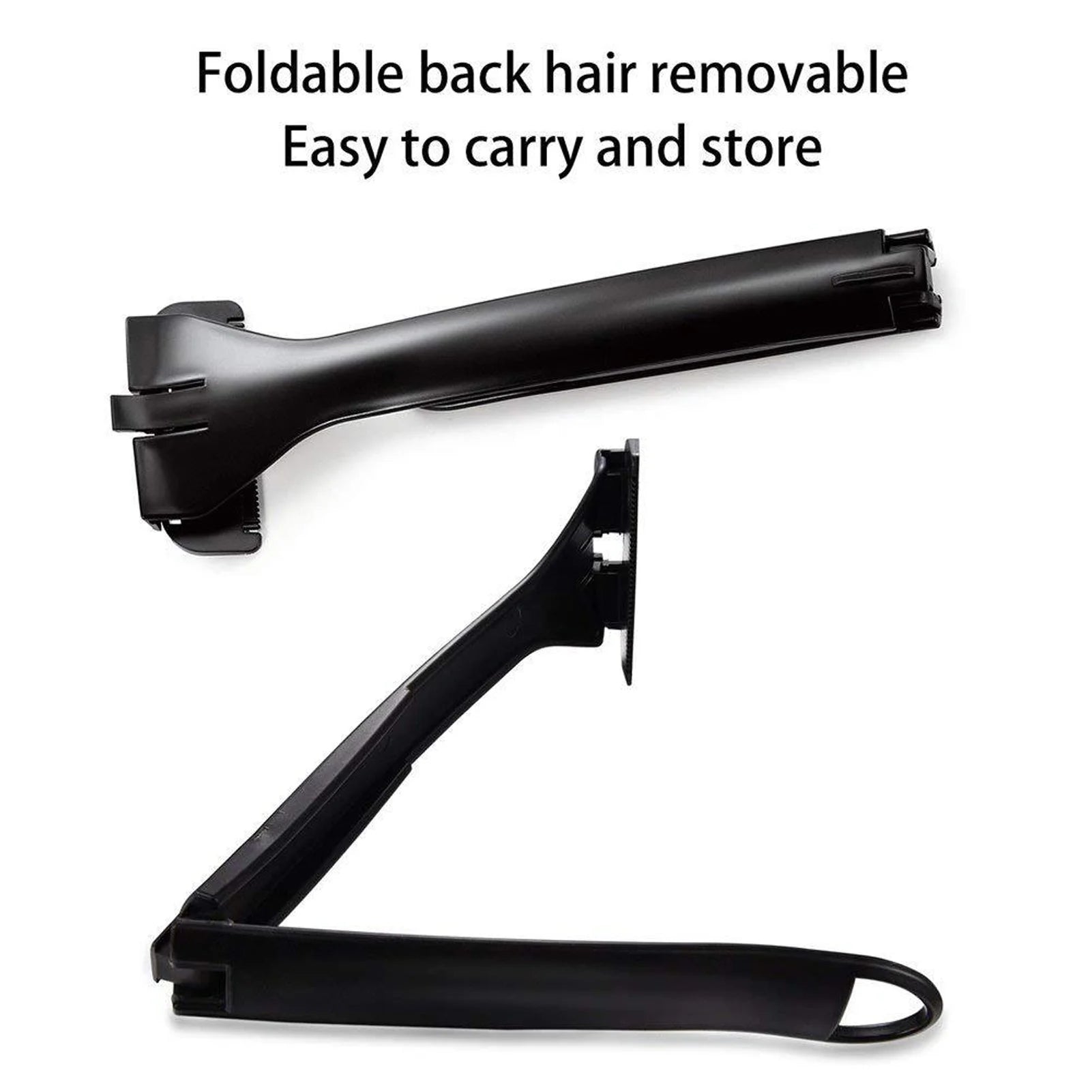 Back Cleaning Trimmer Back Trimmer Long Handle Foldable Comfy Back Cleaning Manual Back Trimmer for Men Manual Back Hair Trimmer