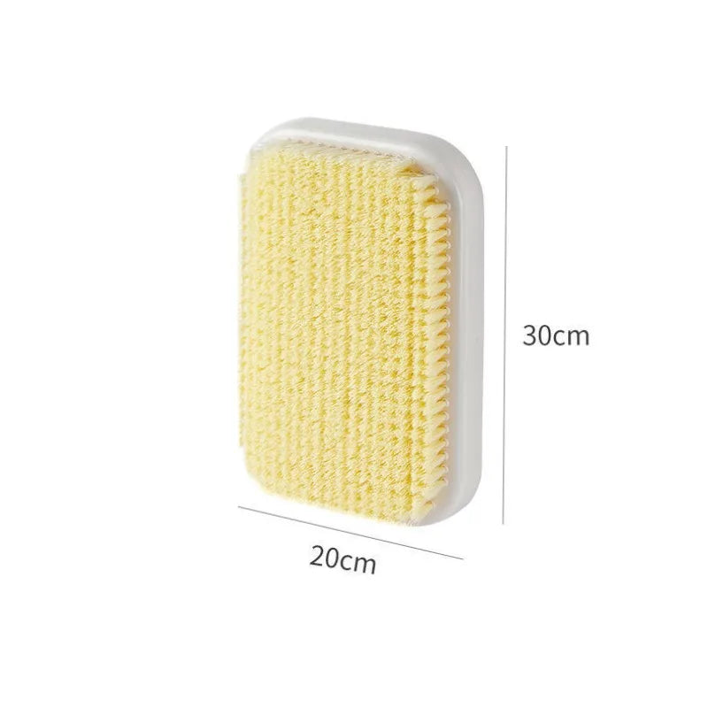 Wall-Mount Suction Cup Back Scrubber & Massage Bath Brush