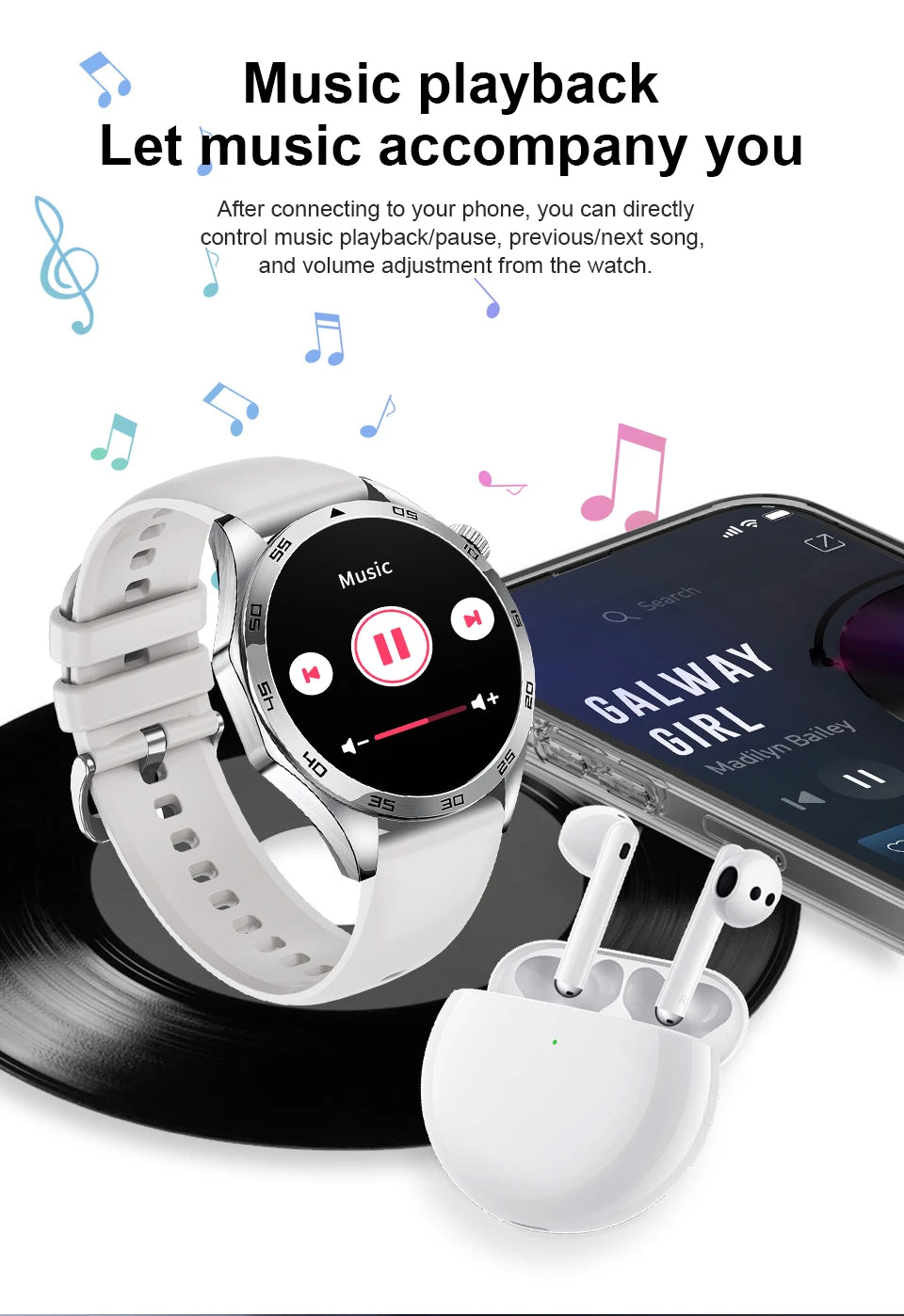 2026 Men New Smartwatch Bluetooth Call Waterproof Sports Fitness Smart Watches ECG Heart Rate Monitoring Health Smart Bracelets