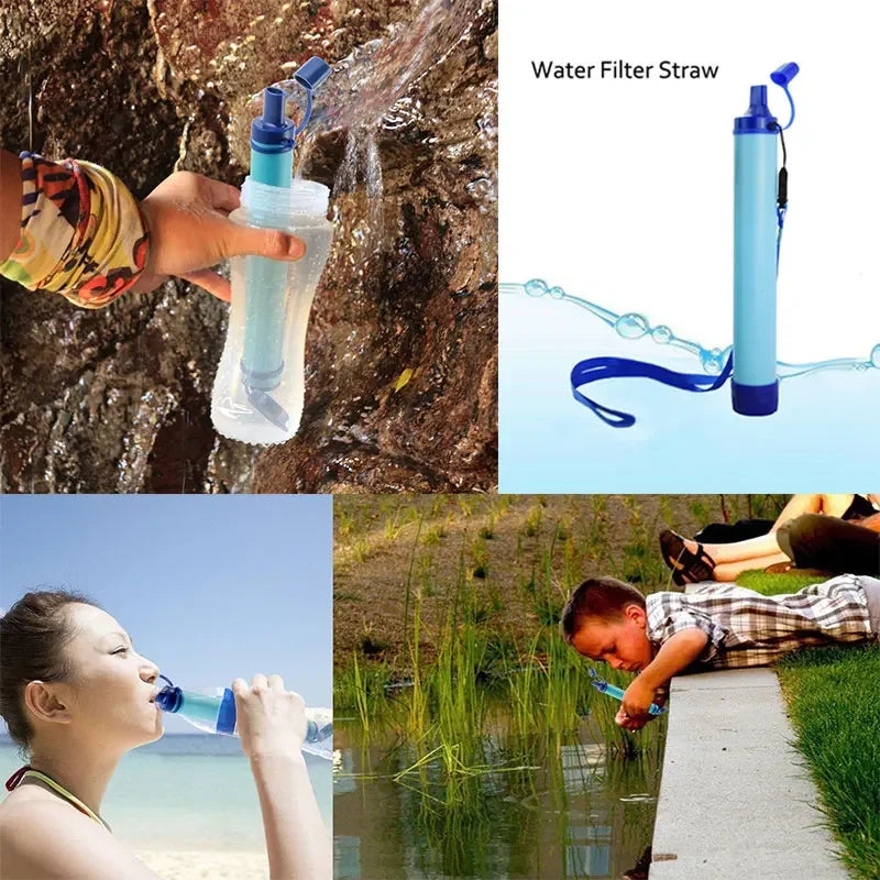 Disaster Preparedness Water Filter, Personal Survival Straw Purifier for Emergency Kits, Outdoor Camping & Hiking Gear