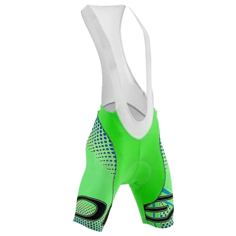 Men's Padded Cycling Bib Shorts – Breathable Lycra Road & MTB Compression Shorts