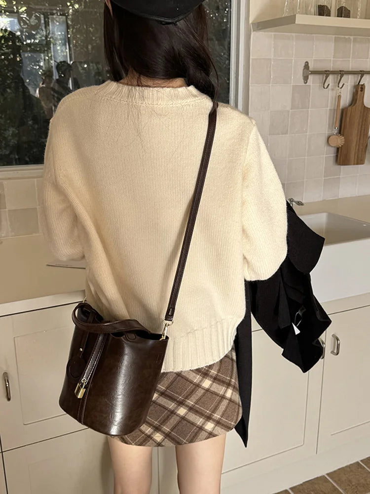 Women Bags Handbags Bucket Bag Shoulder Bag Crossbody Bag Fashion Bucket Tote Bag Leather Luxury Desginer Big Lady Hand Bags