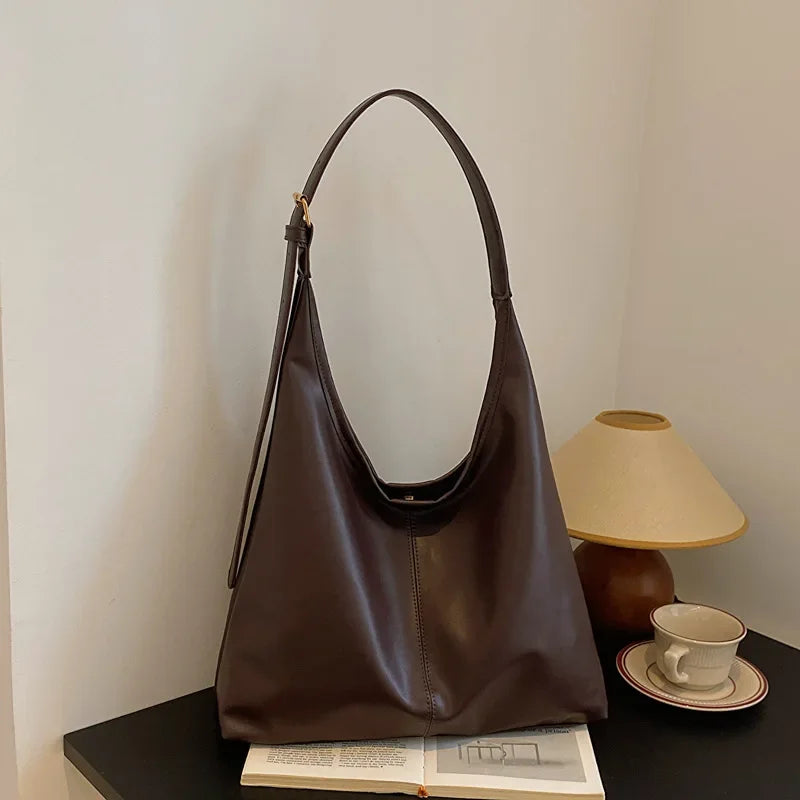 Women's Structured PU Tote Bag
