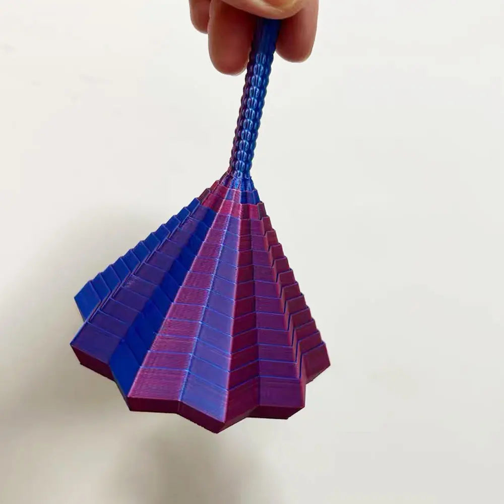 3D Visual Illusion Fidget Star | Sensory Stress Relief Spiral Ornament