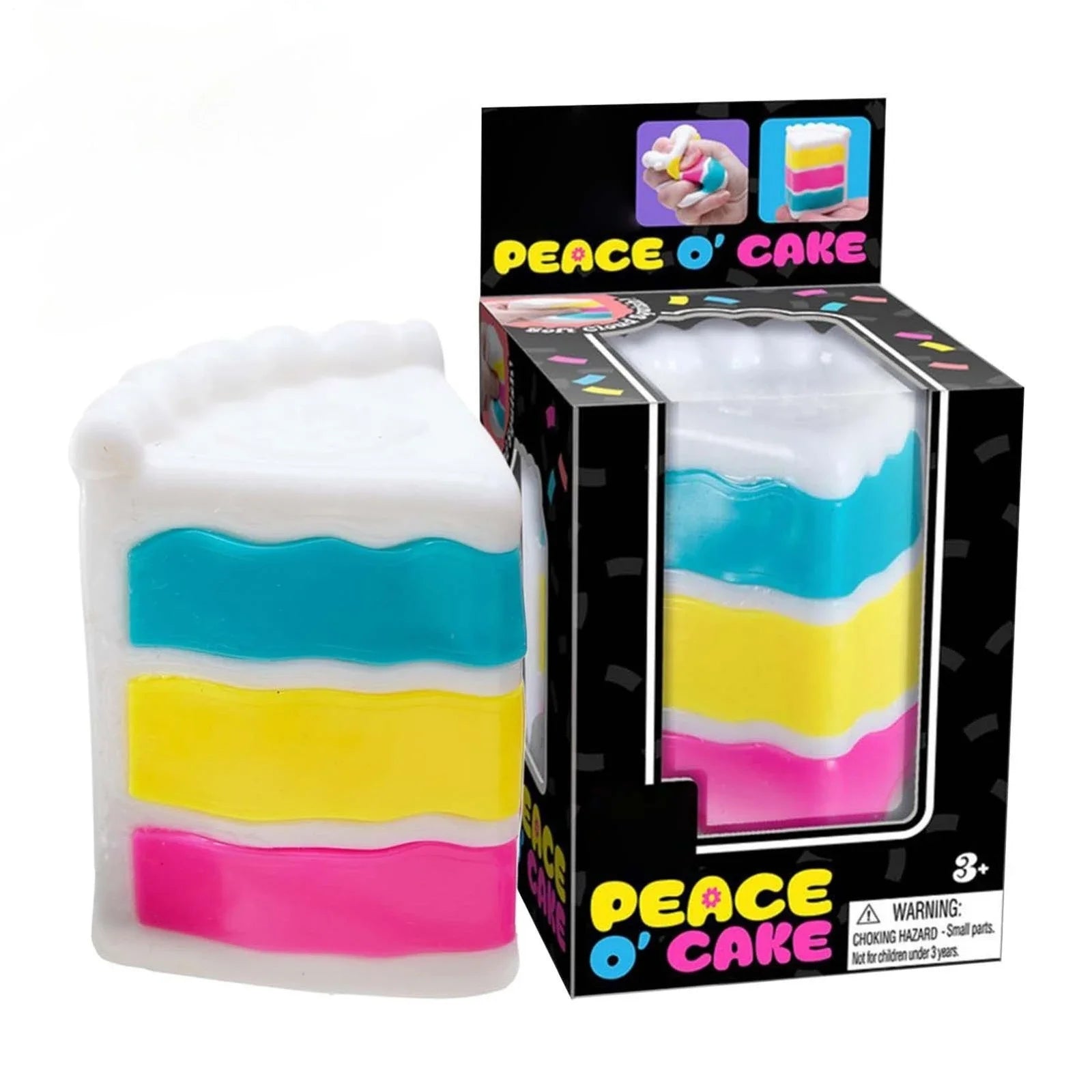 Nee Doh Peace O' Cake Sensory Squeeze Toy