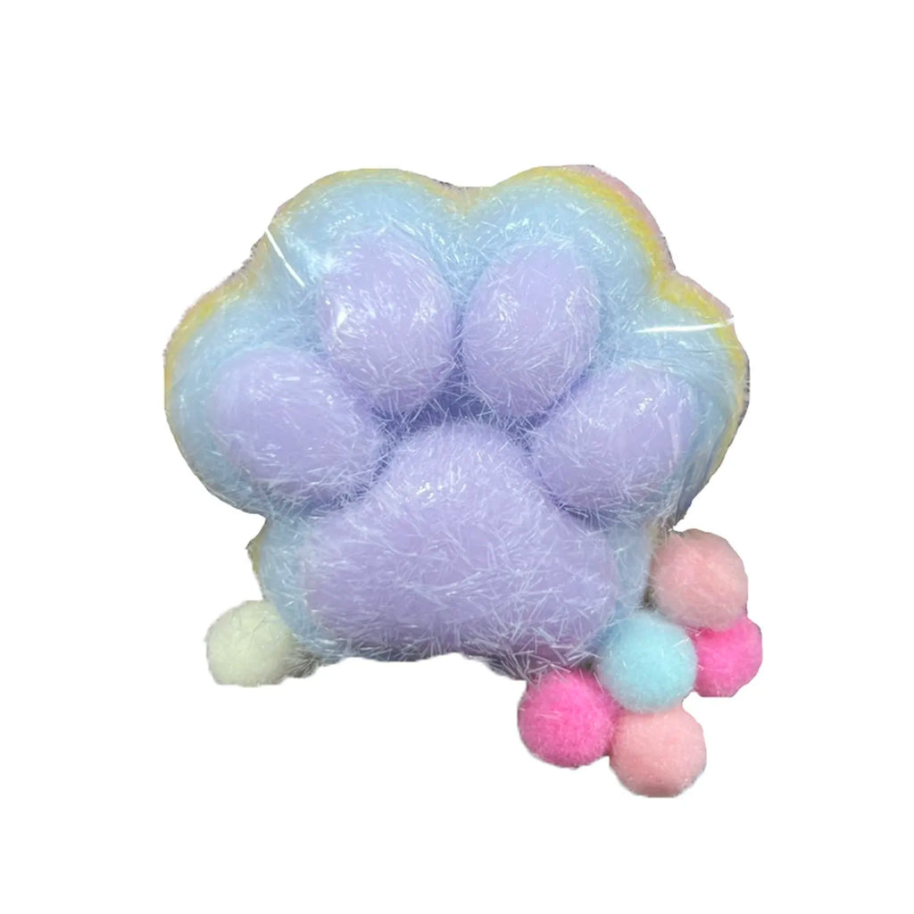 Children Mini Cat Claw Squishy Fidget Toys Soft Cute Cat Paw Slow Rebound Pinch Decompression Toy for Kids Adults Christmas Gift