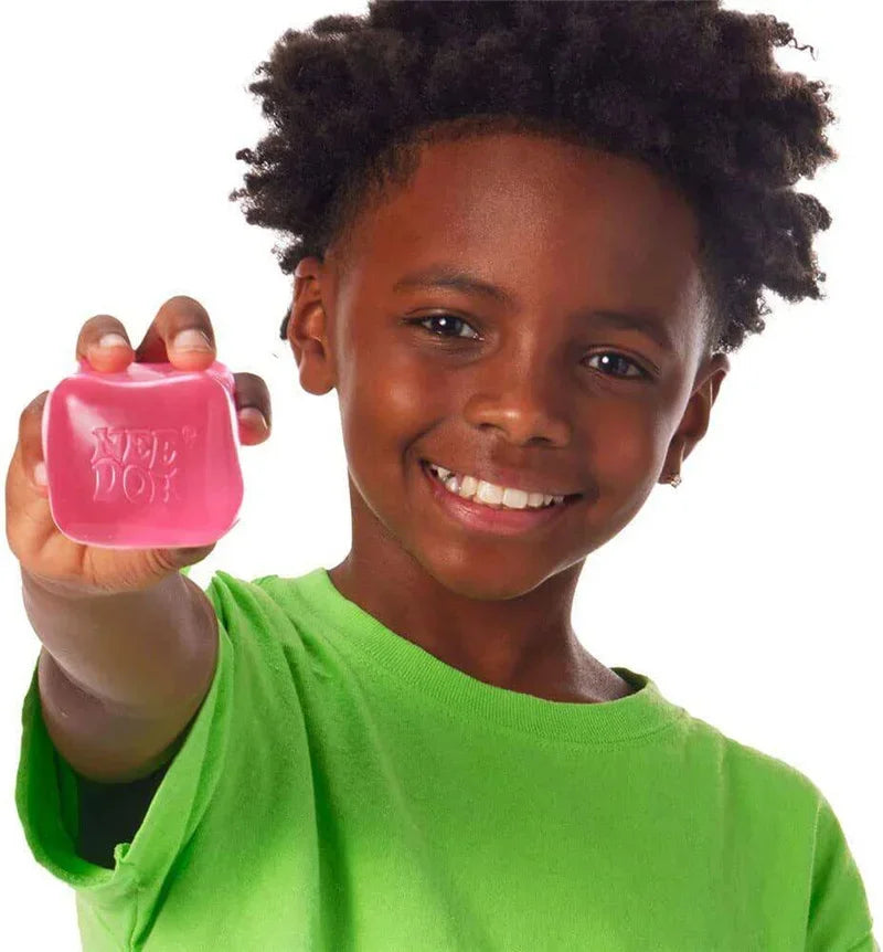 Needoh Nice Berg Giant Sensory 7.5cm Cube Mini 4 Pack Baby Teenie Cube Sensory Slow Rebound Stress Reliever Anti-Anxiety Toy
