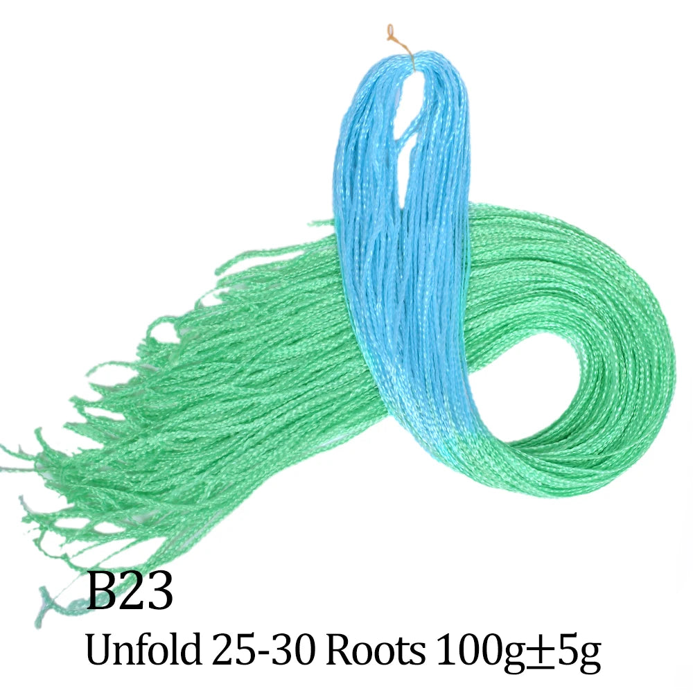 Ombre Zizi Braids Thin Box Braids Crochet Hair Extensions Synthetic Hair Rainbow Thin Zizi Braids Hair Bundles BudaBuda