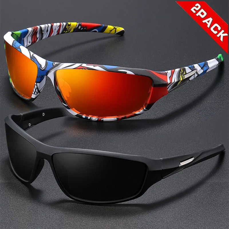 Trendy Unisex Fashion Sunglasses Set — 2 Pairs