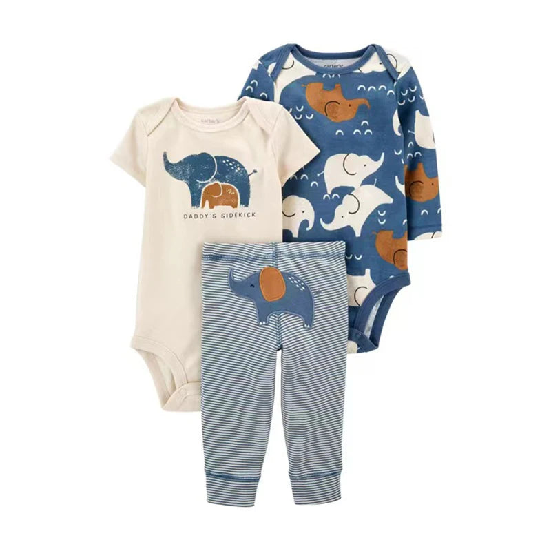 2025 Baby Girls Clothes Autumn Spring Newborn Infant Outfit Cotton Bodysuit Top And Bottom Pants Kids Toddler Clothing Set 6-24M