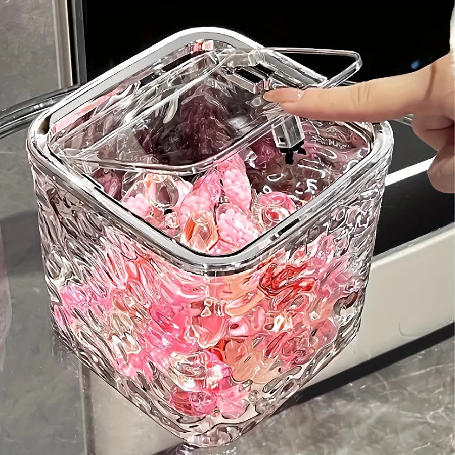Laundry Pods Container For Laundry Room Organization Decor,Storage Box Laundry Powder Container for Laundry Organization