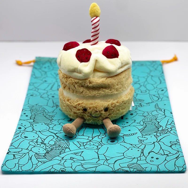Plush Birthday Cake Soft Toy | Comforting Stuffed Cake Doll — Birthday Present