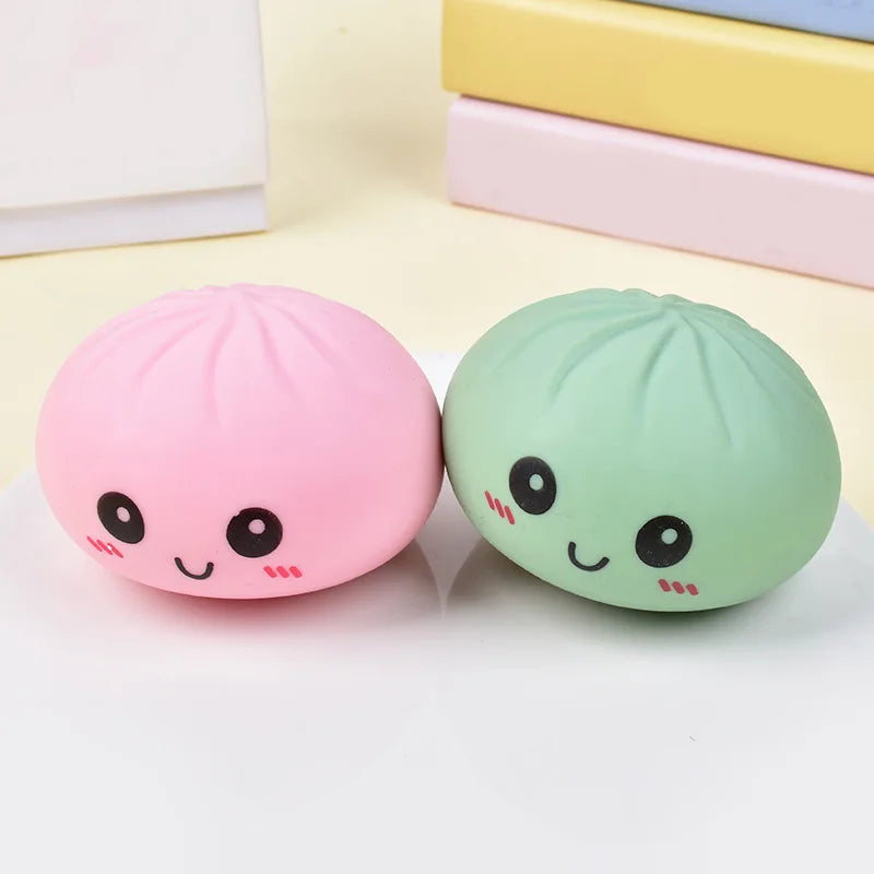 12-Piece Dumpling Shaped Squeeze Toy Set | Stretchy Calming Sensory Fidget Toys | 2 Set Styles