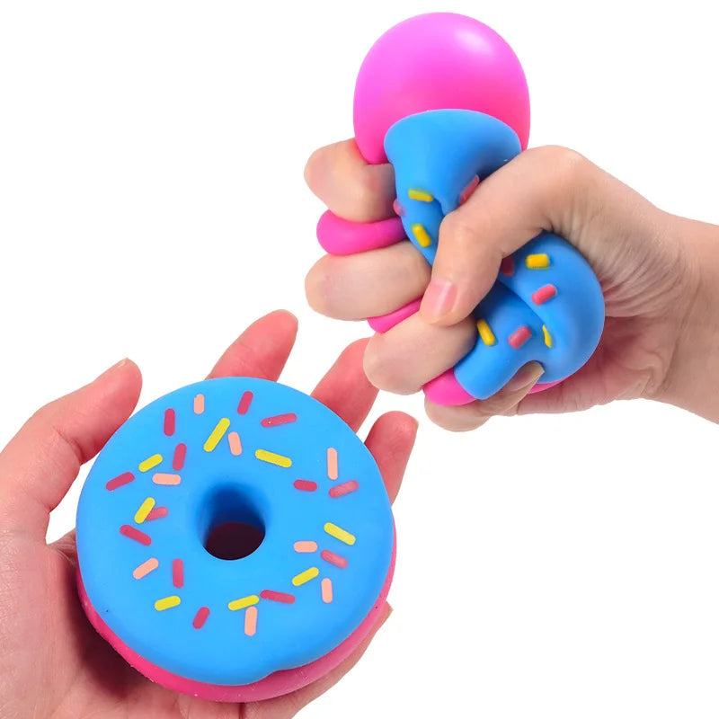 NeeDoh Dippin' Dazzler | Egg & Donut Squishy Stress Relief Toy | Slow Rebound Squeeze | Ages 14+
