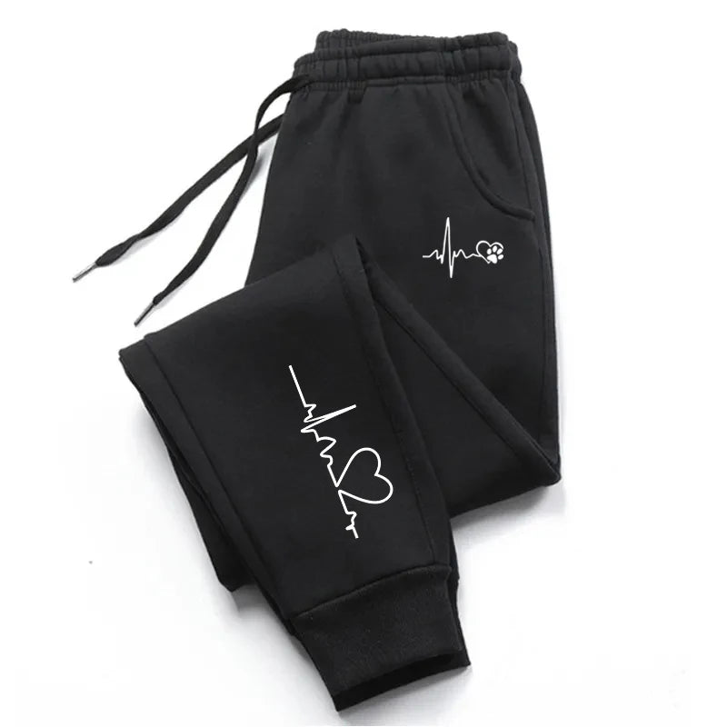 2026 New Womens Sweatpants Printed Casual Pants Outdoors Fitness Sports Jogging Woman Trousers Daily Fashion Sportswear 4 Colors
