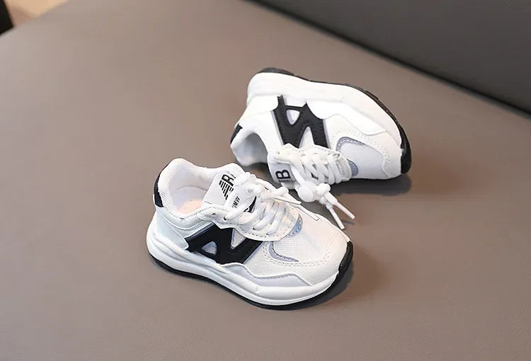 Kids' Unisex Breathable PU Leather Sport Running Sneakers