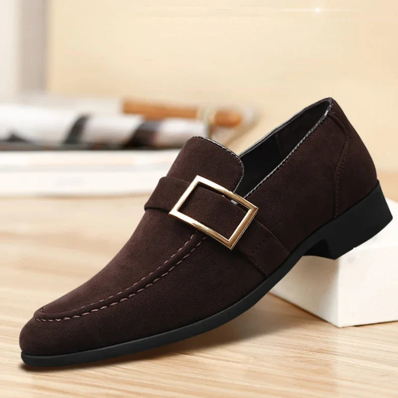 2026 Men's Dress Shoes Britain Casual Shoes High End Designer Suede Loafers for Man Luxury Banquet Wedding Shoes Zapatos Hombre