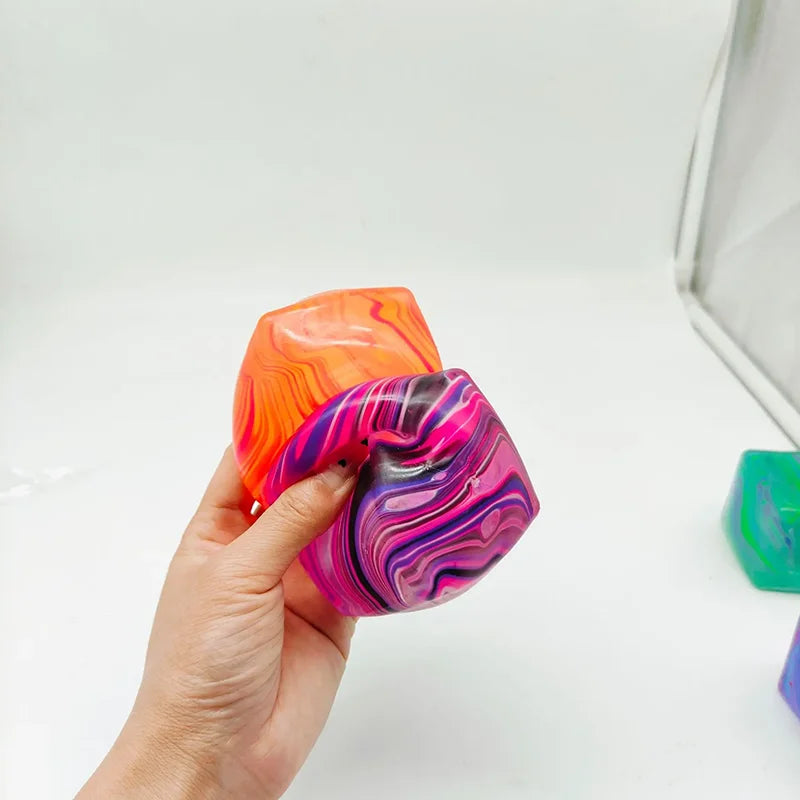 NeeDoh Sensory Stress Relief Cube | Squishy Fidget Toy for Kids & Adults — 4 Colors