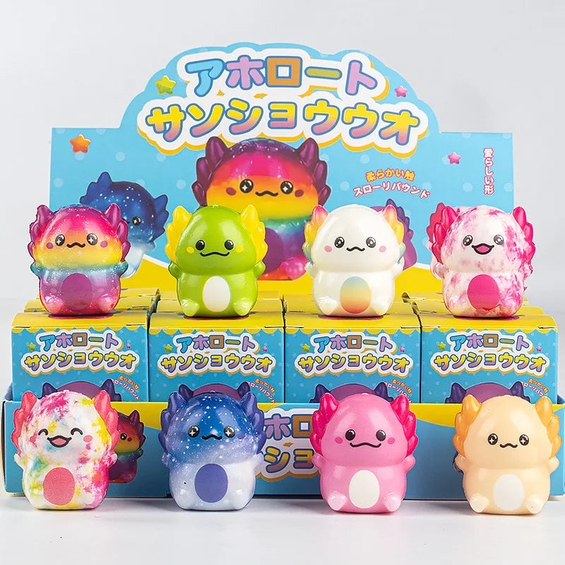 12-Piece Slow Rebound Mystery Blind Box Squishy Set | Cute Food & Animal Collectibles | Ages 14+