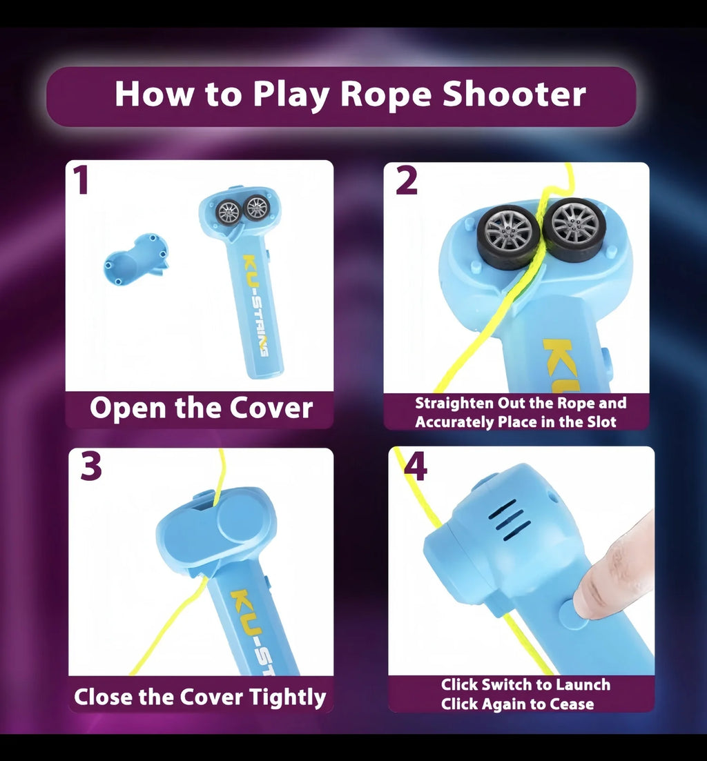 Loop Lasso Glow-in-the-Dark Party Light Toy | USB Rechargeable | 90-Min Glow | Stress Relief