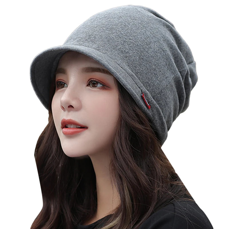 Women's Windproof Knit Newsboy Cap – Warm Thickened Solid Color Hat for Autumn & Winter | 5 Colors