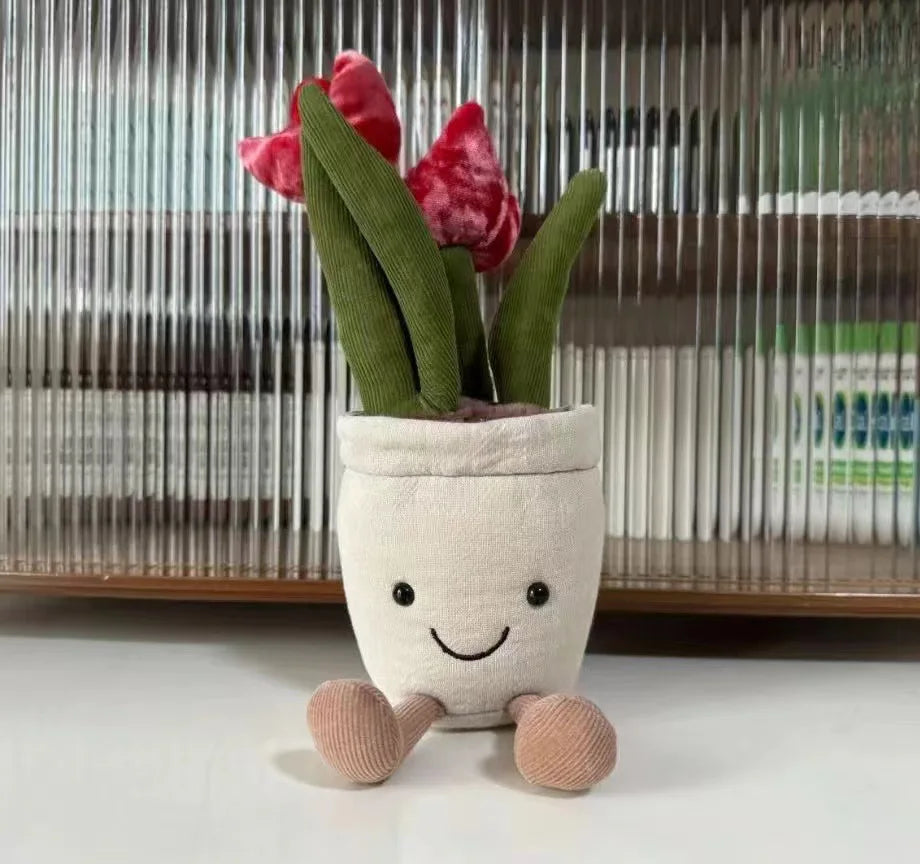 JC Plush Potted Plant Decor Toy Sunflower Daisy Drop Stuffed Soft Comfortable Doll Home Decoration Trendy Toy Jc Plush Gift