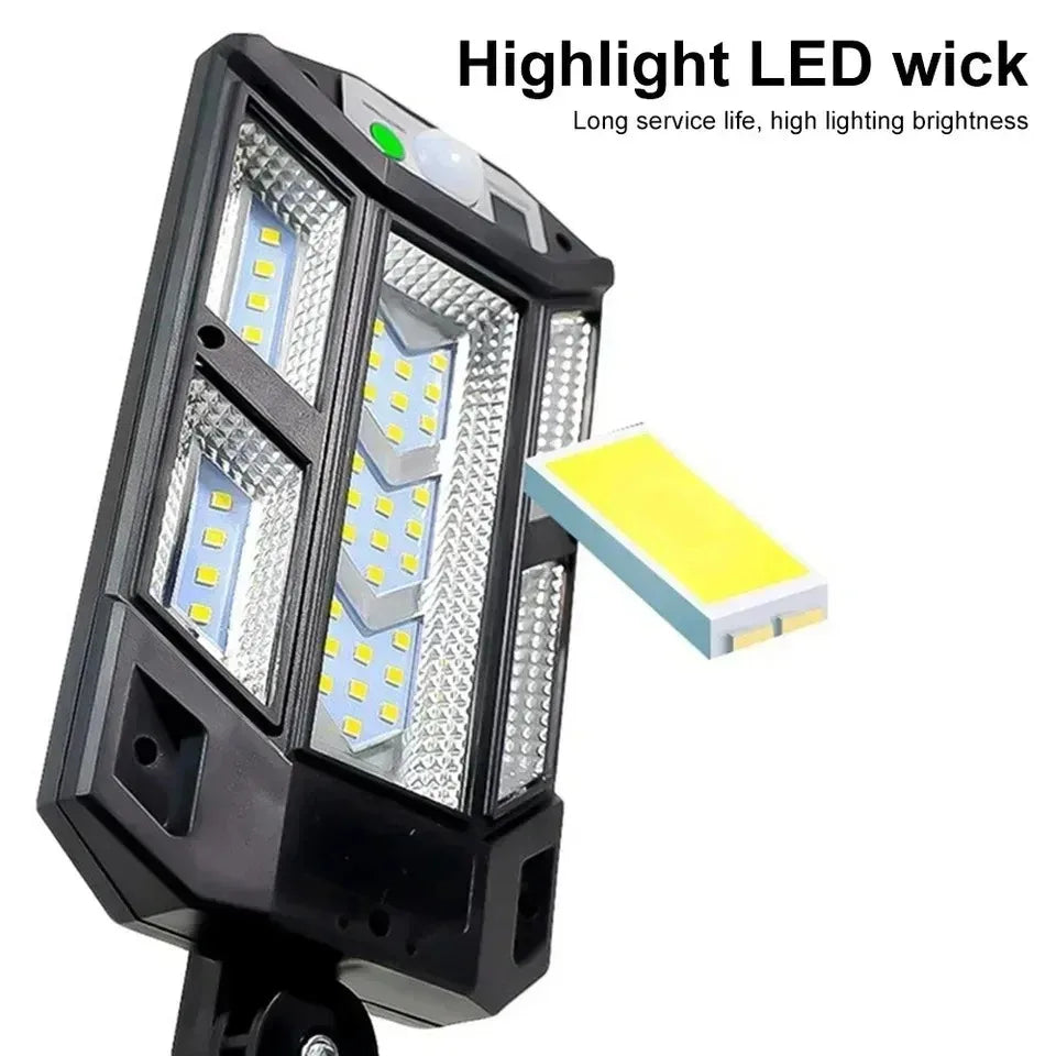 15000LM Solar Motion Sensor Wall Light | IP65 Waterproof Outdoor LED Lamp