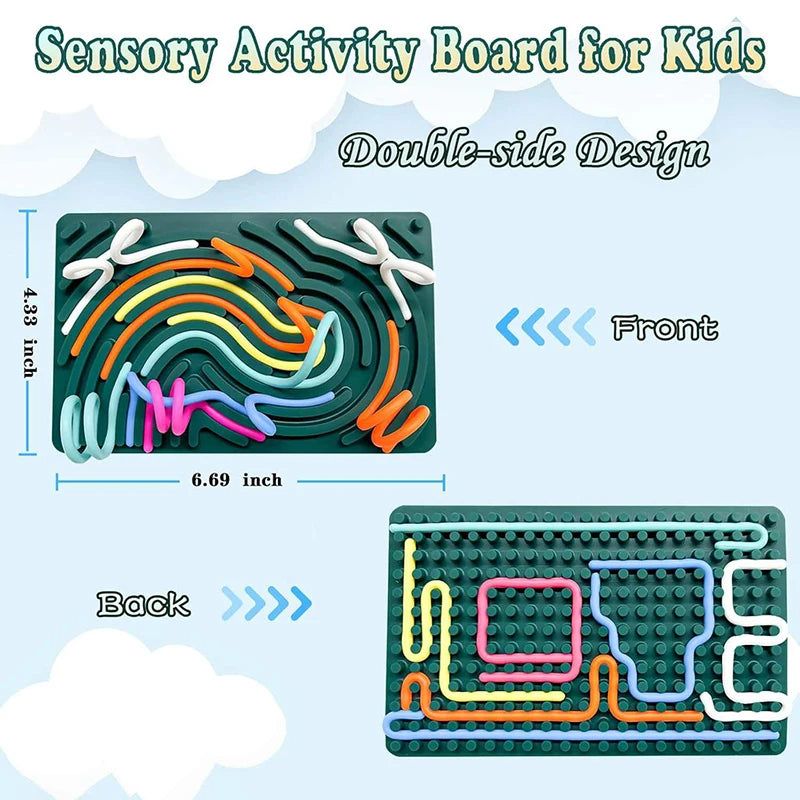 Sensory Activity Ball | Color Cognition Montessori Toy with Silicone Rods for Kids