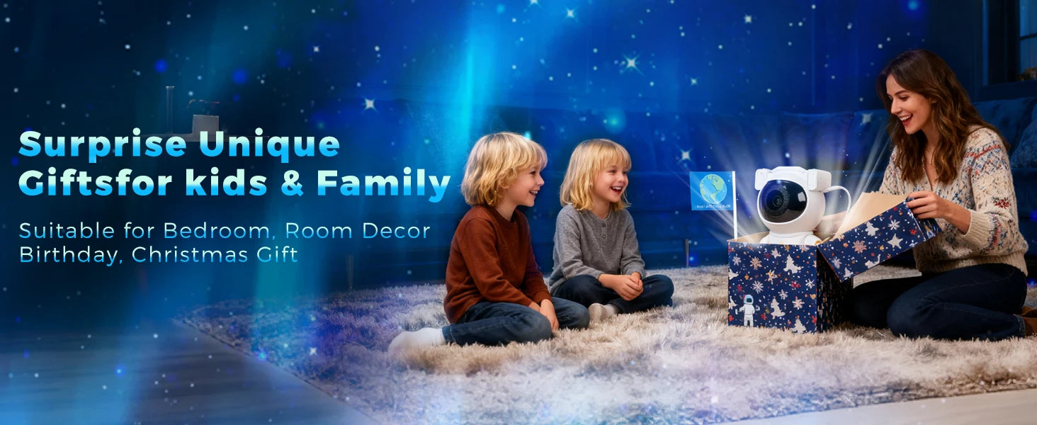 Astronaut Galaxy Projector | Star Projector with 12 Space Films | Nebula Night Light | Game Room Decor