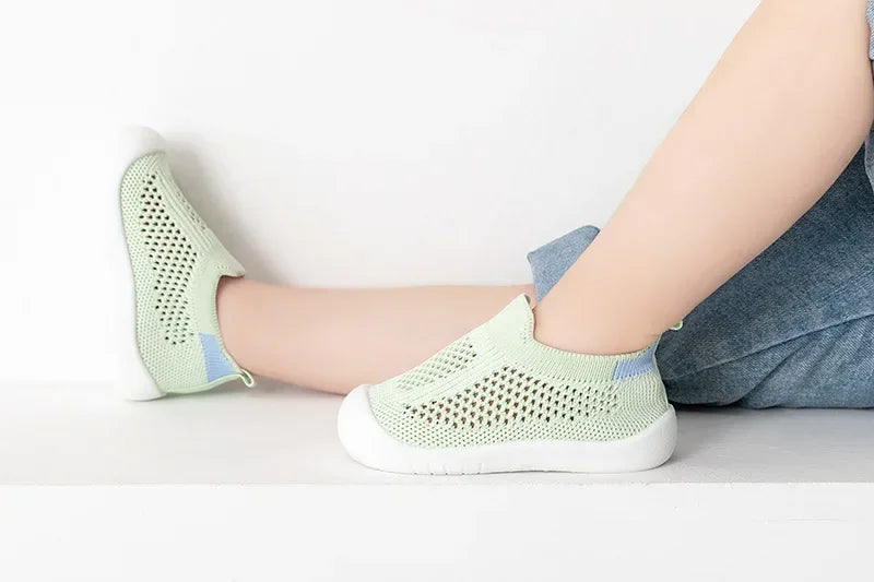 Toddler & Baby Breathable Knitted Slip-On Sneakers