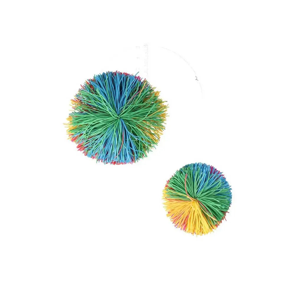 Stress Relief Anti-Stress Colorful Rainbow Fidget Sensory Ball Baby Stretchy Ball Bouncy Stress Balls Monkey Stringy Balls