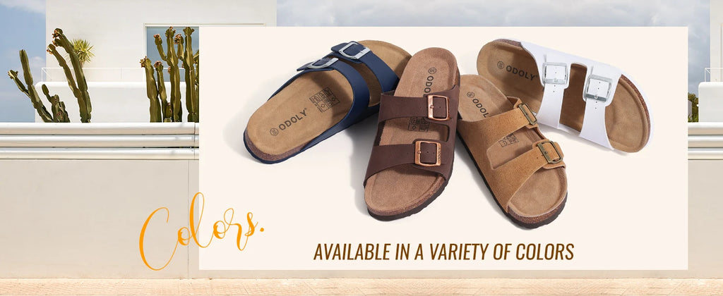Goosecret Men Cow Suede Clogs Soft Cork Footbed Men Mules Slippers Fashion Men House Sandals With Arch Support Men Beach Sandals