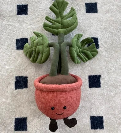 JC Plush Potted Plant Decor Toy Sunflower Daisy Drop Stuffed Soft Comfortable Doll Home Decoration Trendy Toy Jc Plush Gift
