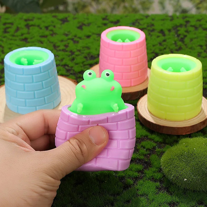 OUZEY Pop-Up Squishy Cheese Mouse & Squirrel Cup Toy | Slow Rebound Stress Reliever | 8 Styles