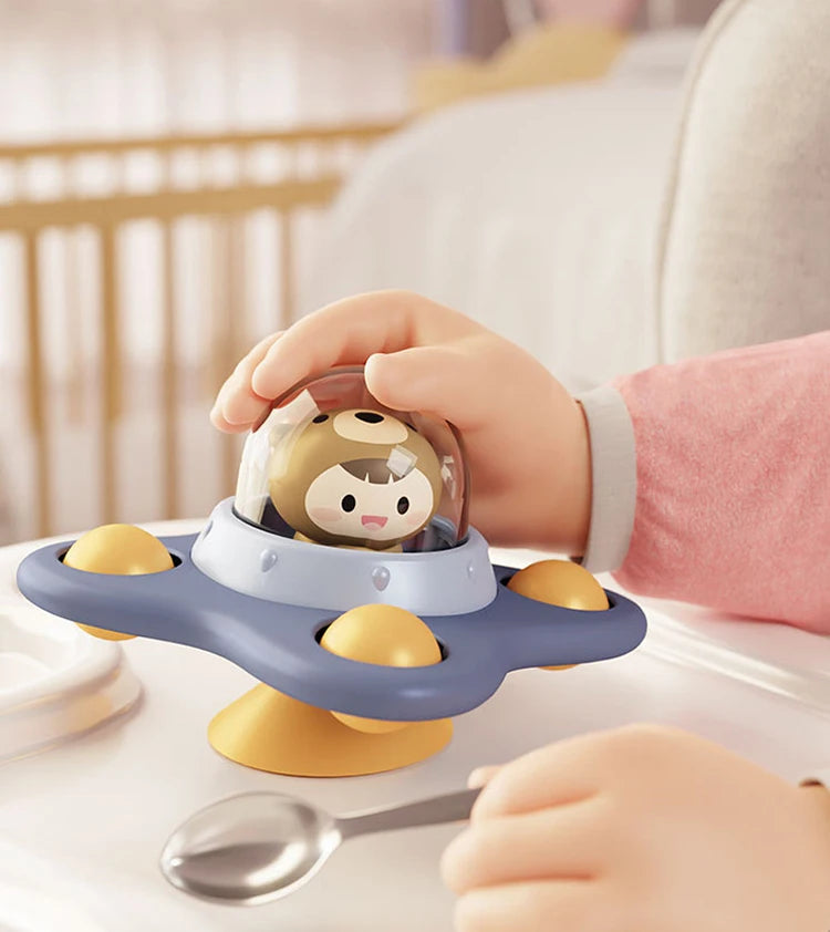 Montessori Suction Cup Spinner Toy | Sensory Table Game for Babies & Toddlers