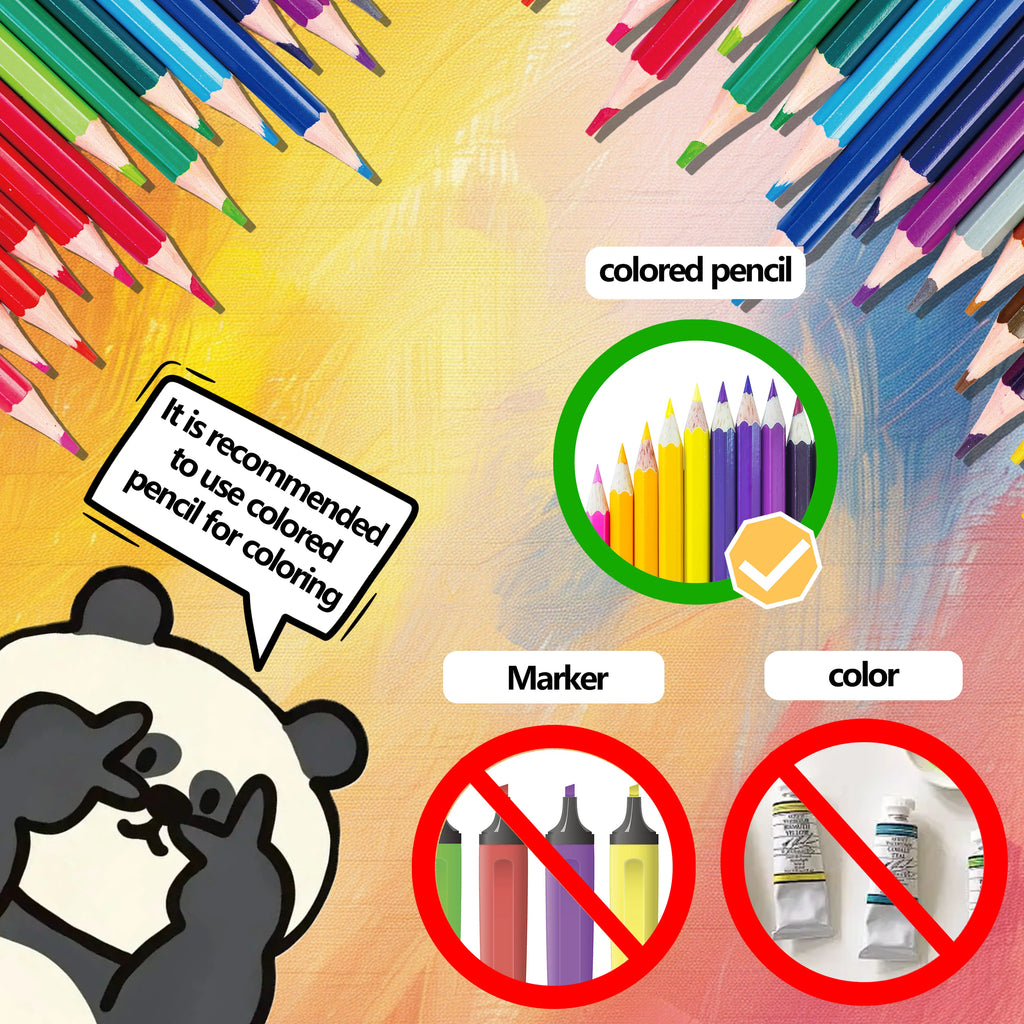 Stress Relief Cute & Easy Coloring Book for Adults and Teens - 24 Pages Adult Picture Book Emotional Release Drawing Books