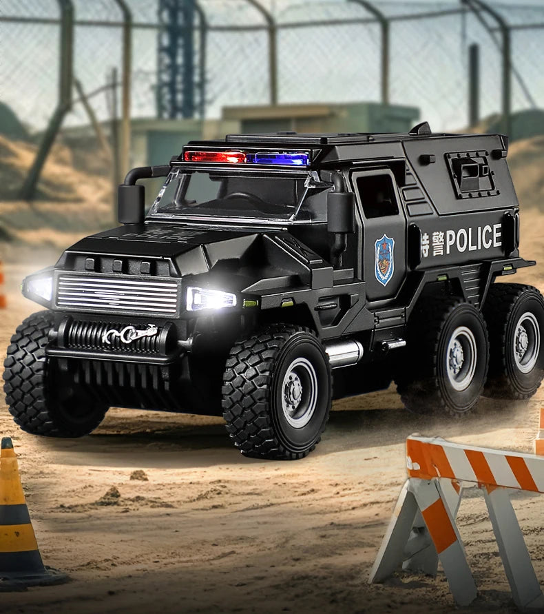 1:32 Alloy Car Model Diecasts & Toy WAT City Police Truck Model Diecast Vehicles Toy Cars Kid Toys For Children Gifts Boy Toy