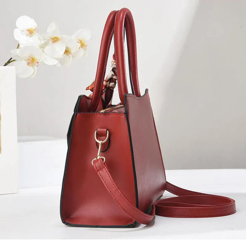 Women's Faux Suede Square Shoulder Bag