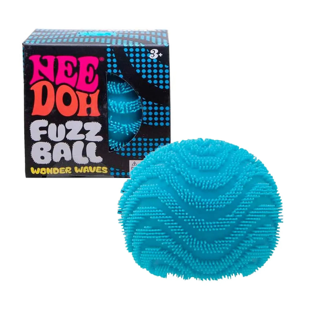 Schylling NeeDoh Fuzz Ball Wonder Waves | Textured Sensory Squeeze Toy | Stress Relief | Ages 12+