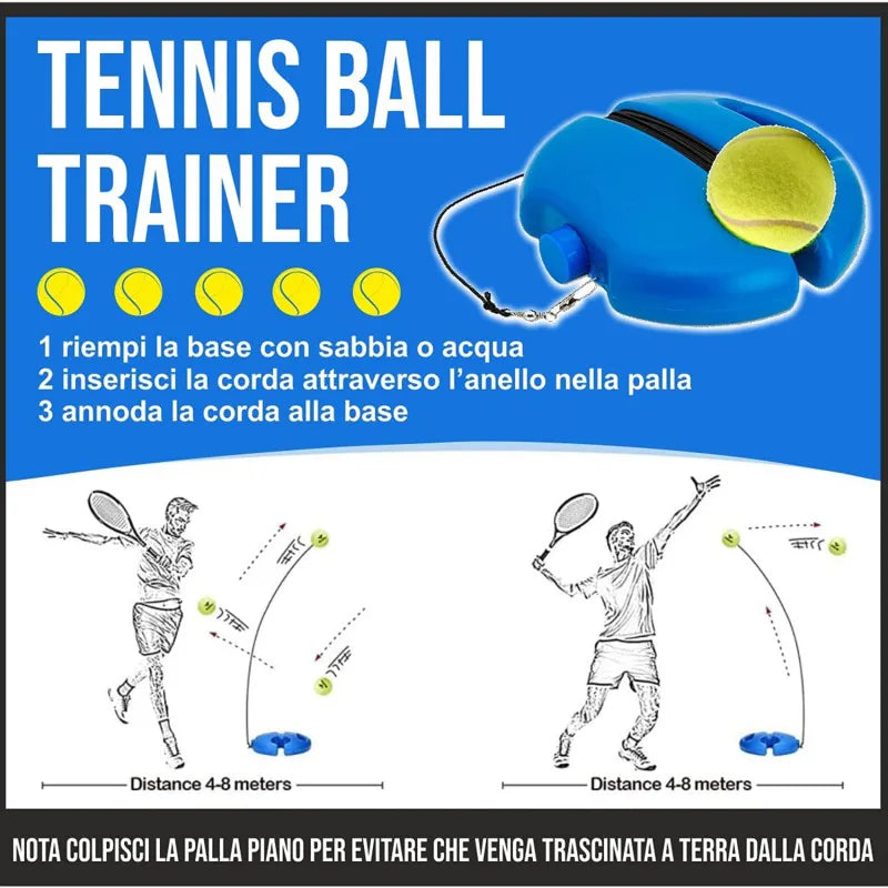 Professional Tennis Training Ball Trainer - Indoor Exercise Self-Study Rebound Ball Primary Tool for Tennis Practice
