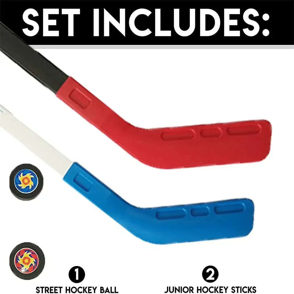 Kids Floor Hockey Starter Set – Stick, Puck & Ball for Indoor & Outdoor Play